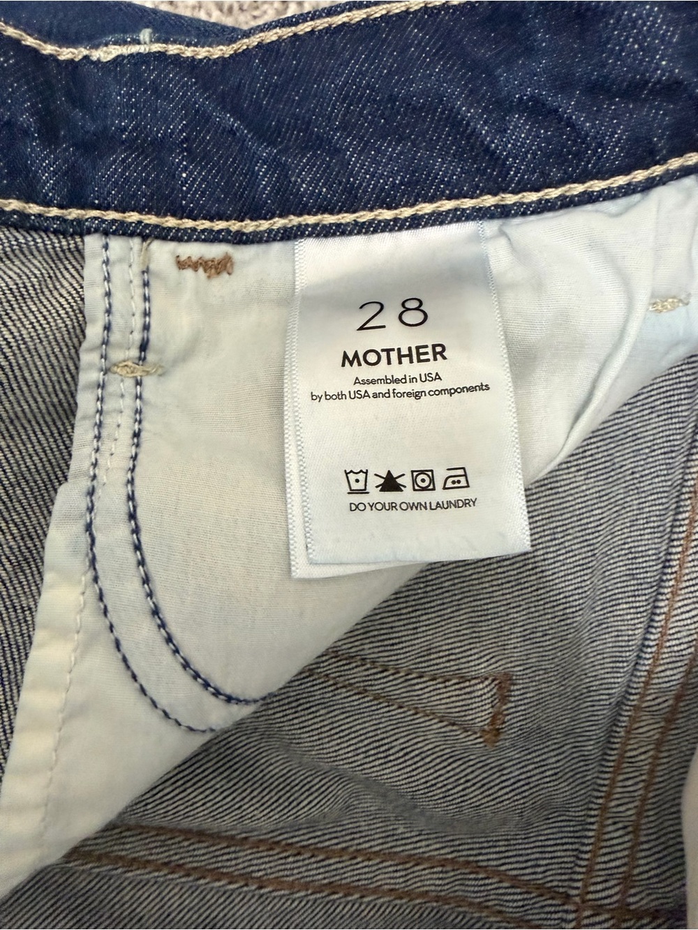 MOTHER Wide-Leg Flare Jeans in Dark Indigo - Picture 3 of 12